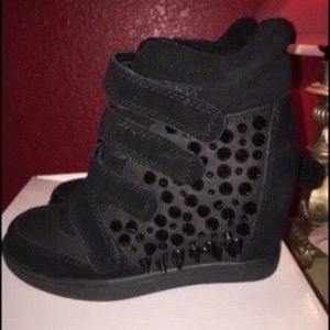 Aldo Spiked Wedge Shoes